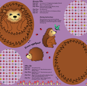 Harper the Hedgehog Cuddly Cushion
