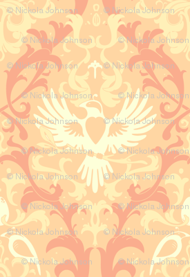 Bird Damask variation 3