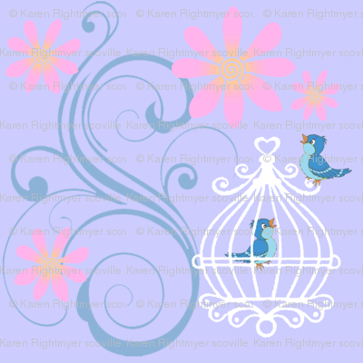 birdcages blue