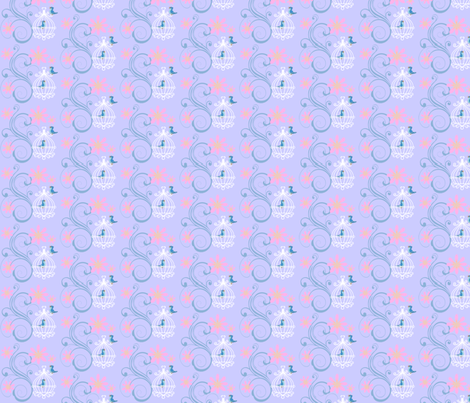 birdcages blue fabric by krs_expressions on Spoonflower - custom fabric