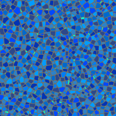 mosaic - lapis lazuli fabric by weavingmajor on Spoonflower - custom fabric
