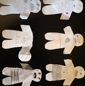 Paper zombies on parade
