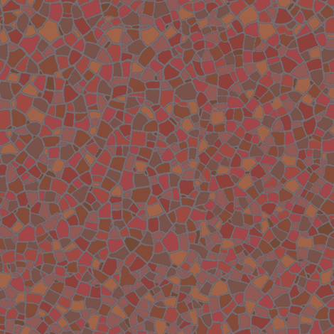 mosaic - terracotta fabric by weavingmajor on Spoonflower - custom fabric