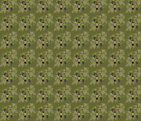 wine and grapes fabric by krs_expressions on Spoonflower - custom fabric
