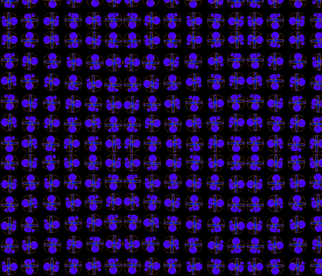 Molecules (Dark) fabric by ravynscache on Spoonflower - custom fabric