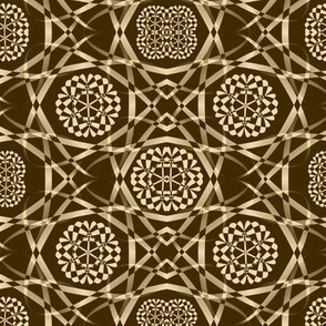 Ribbon Mania - Brown and Gold - Medium