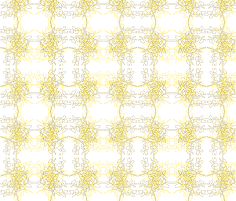 White Plant fabric by kelsey_joronen on Spoonflower - custom fabric