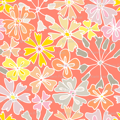 peach flowers