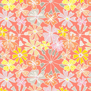 peach flowers