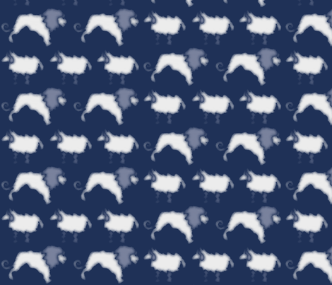 Cloud animals fabric by blondfish on Spoonflower - custom fabric