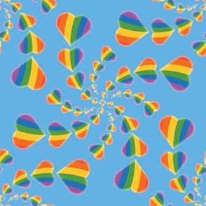 Rainbow Heart Swirl