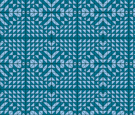 Blue Quilted fabric by kelsey_joronen on Spoonflower - custom fabric