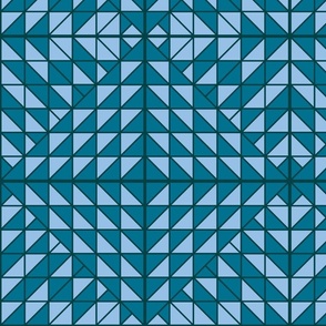 Blue Quilted