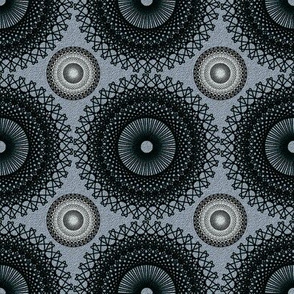 Ornate Circles - Dark Neutral