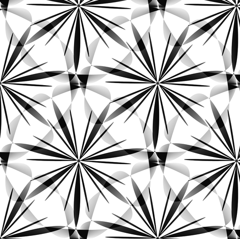 Twinkles - Black and White - Medium fabric by telden on Spoonflower - custom fabric