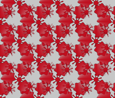 Red Splatters Fade-Out - Large fabric by telden on Spoonflower - custom fabric