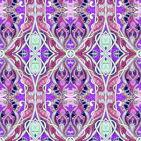 When Hearts and Paisleys Tango fabric by edsel2084 on Spoonflower - custom fabric