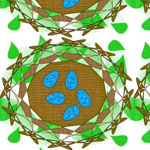 Robin's Nest Eggs - Green - Large