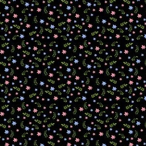 Ditsy black bee
