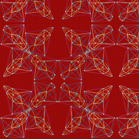 string_art_red_canvas fabric by glimmericks on Spoonflower - custom fabric