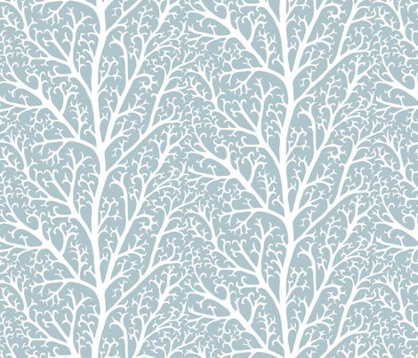 Winter branches fabric by kezia on Spoonflower - custom fabric