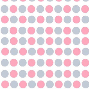 Pink & Gray Dots