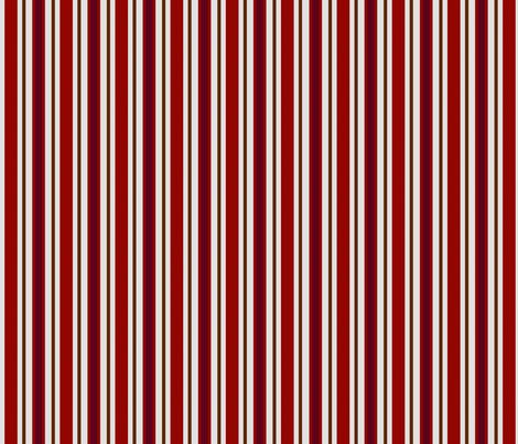 Country Prim Stripes in Red fabric by cherie on Spoonflower - custom fabric