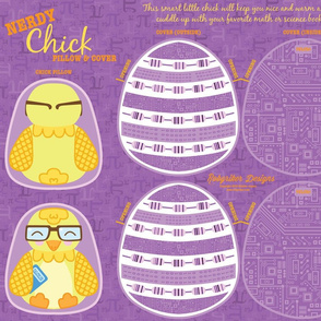Nerdy Chick Pillow & Cover