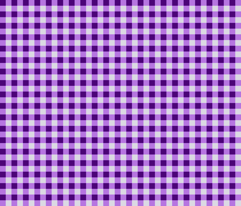 Purple Gingham Checks, Country Prim fabric by cherie on Spoonflower - custom fabric