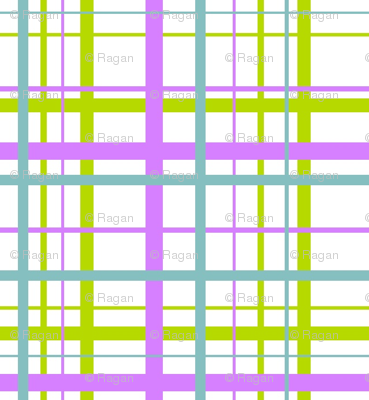 Plaid for funky ribbons - white