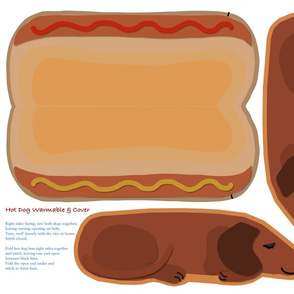 Microwavable Body Warmer HotDog