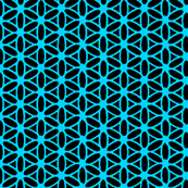 Flower of Life - Black Blue