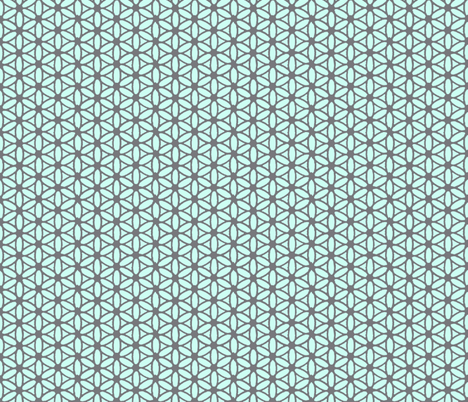 Flower of Life - Gray Mint fabric by leahvanlutz on Spoonflower - custom fabric