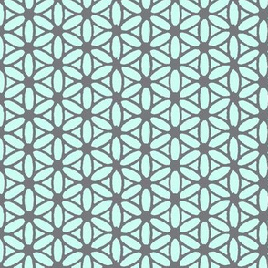 Flower of Life - Gray Mint