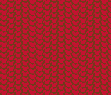 RED SQUIRRELS fabric by leahvanlutz on Spoonflower - custom fabric