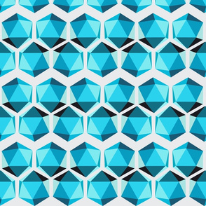 Geometric Shape #002 - Teals