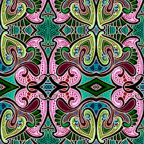 Viva la Stained Glass Window fabric by edsel2084 on Spoonflower - custom fabric