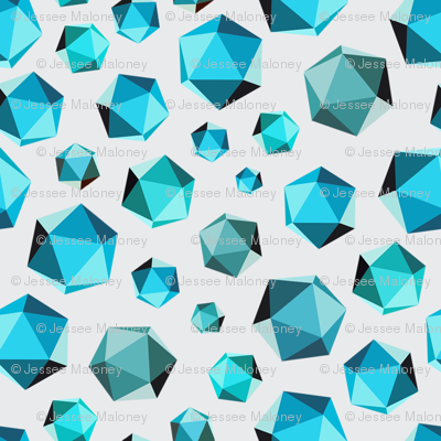 Geometric Shape #003 - Teals