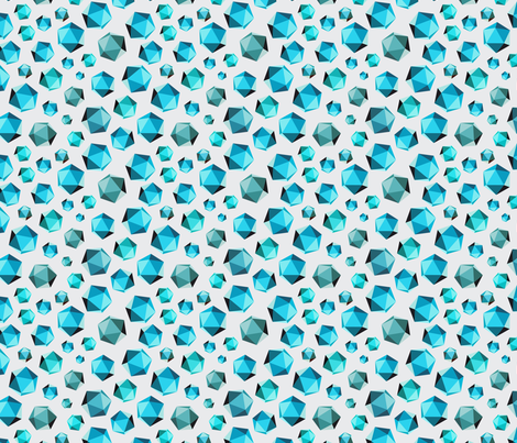 Geometric Shape #003 - Teals fabric by jesseesuem on Spoonflower - custom fabric