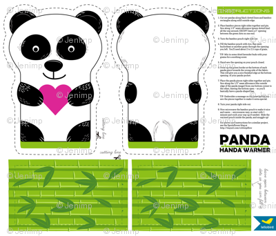 Panda Handa Warmer Cut & Sew
