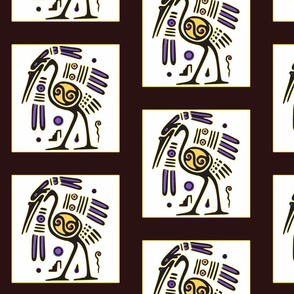 Tribal Heron (black)
