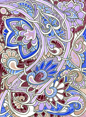 Dusty Lavender Love in the Paisley Gardens