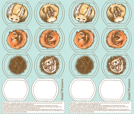 Cute Little Hand Warmers fabric by loeff on Spoonflower - custom fabric