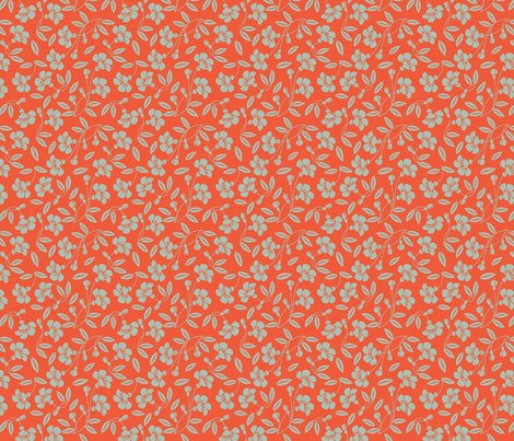 Japanese blossom orange