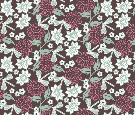 Japanese large floral dark