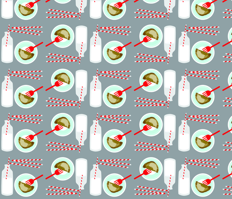 PieandMilk_300dpi fabric by curlywillowcollections on Spoonflower - custom fabric