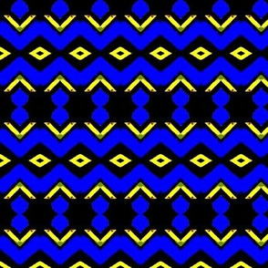 Blue African painting 03