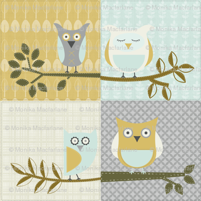 City Park Owls - Patchwork