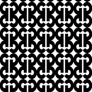 Bold G - Black and White
