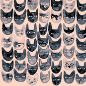 Pink & Black Cats